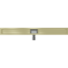 Mexen Flat linear drain body 100 cm, brushed gold - 1A15100