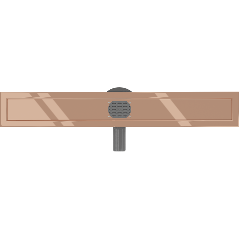 Mexen Flat 360° rotating linear drain body 50 cm, rose gold - 1640050