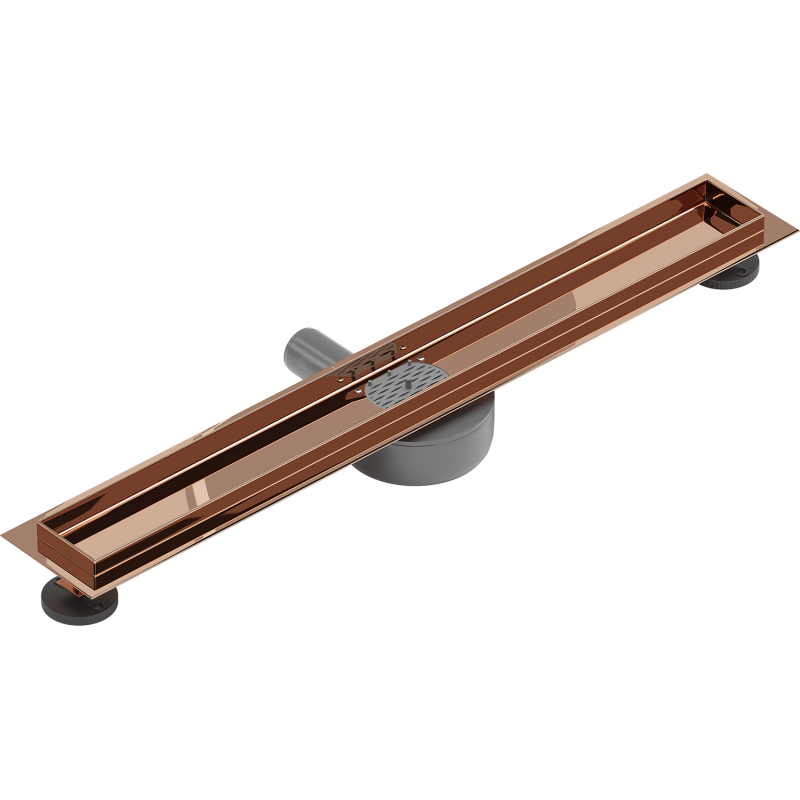 Mexen Flat 360° rotating linear drain body 50 cm, rose gold - 1640050