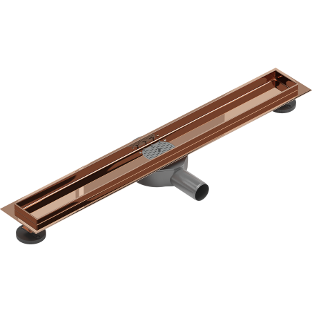 Mexen Flat 360° rotating linear drain body 60 cm, rose gold - 1640060