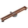 Mexen Flat 360° rotating linear drain body 60 cm, rose gold - 1640060