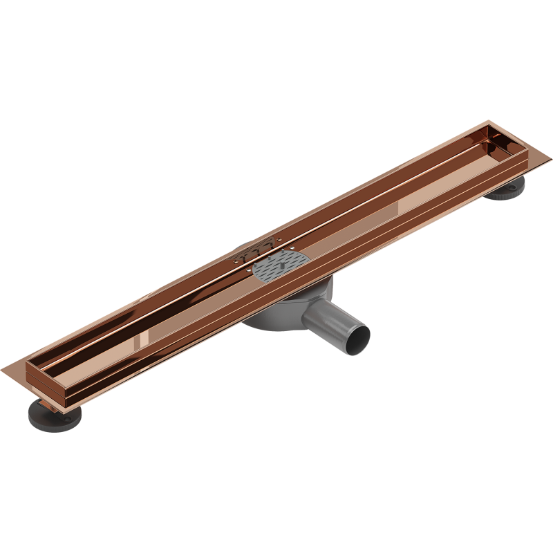 Mexen Flat 360° rotating linear drain body 70 cm, rose gold - 1640070