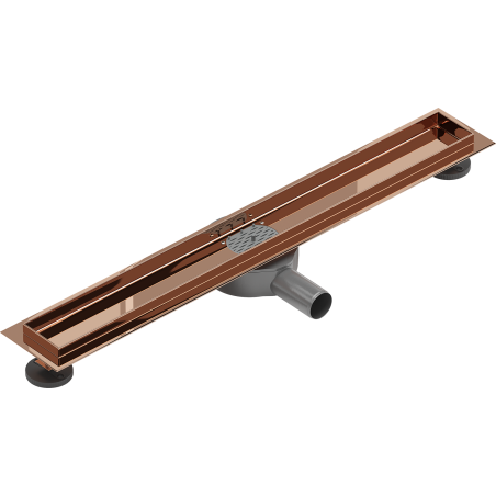 Mexen Flat 360° rotating linear drain body 70 cm, rose gold - 1640070