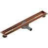 Mexen Flat 360° rotating linear drain body 70 cm, rose gold - 1640070
