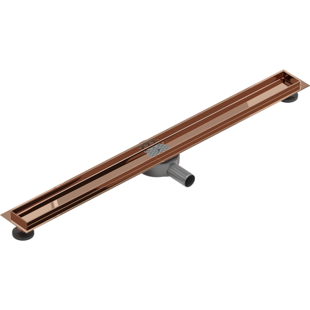 Mexen Flat 360° rotary linear drain body 80 cm, rose gold - 1640090
