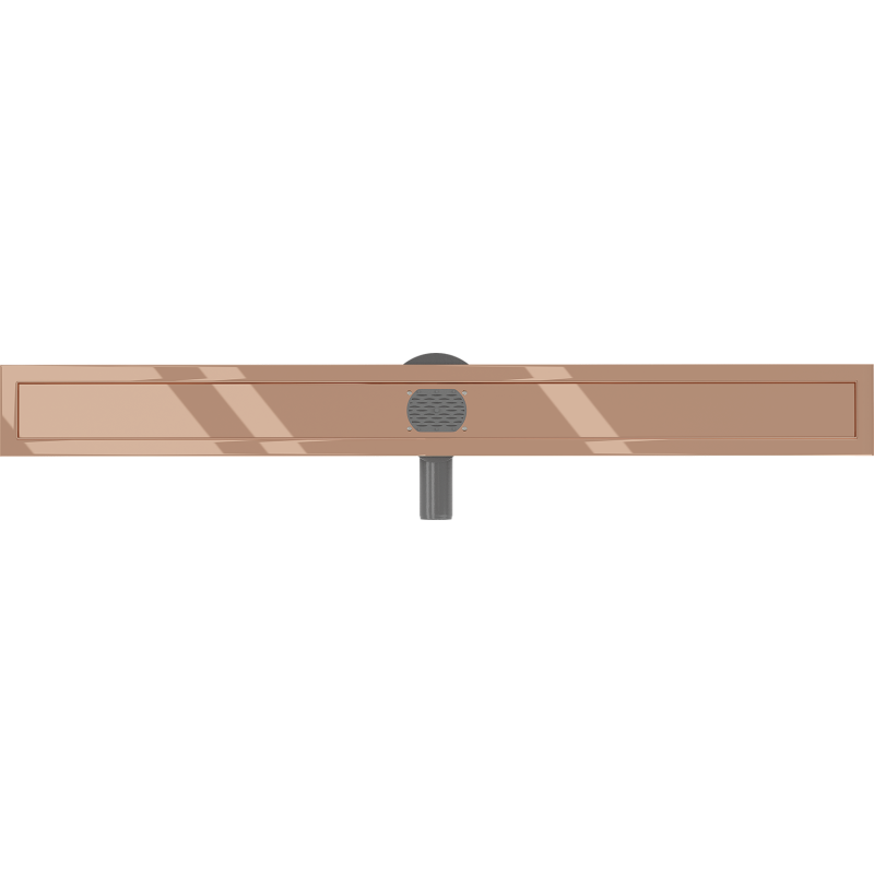 Mexen Flat 360° rotary linear drain body 100 cm, rose gold - 1640100