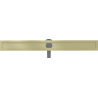 Mexen Flat 360° rotating linear drain body 100 cm, brushed gold - 1A40100