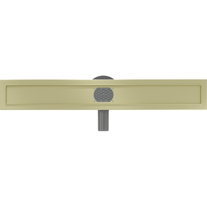 Mexen Flat 360° linear drain body rotating 50 cm, brushed gold - 1A40050