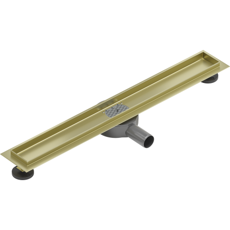 Mexen Flat 360° linear drain body rotating 50 cm, brushed gold - 1A40050