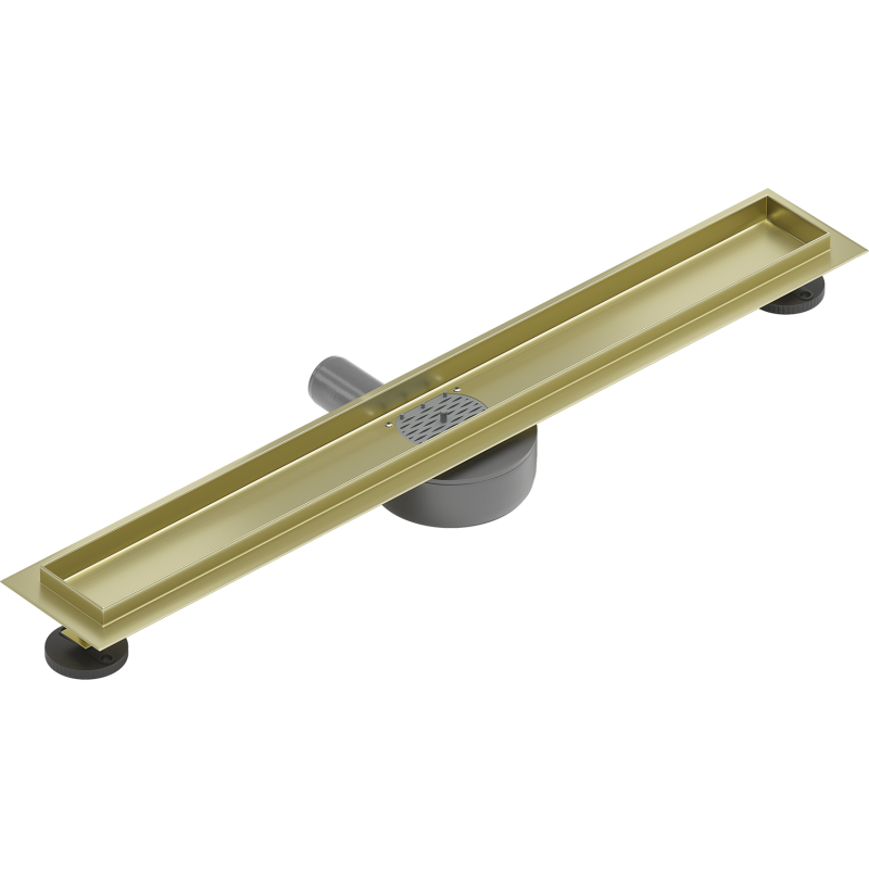 Mexen Flat 360° linear drain body rotating 50 cm, brushed gold - 1A40050