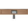 Mexen Flat linear drain body 50 cm, brushed copper - 1C15050