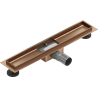 Mexen Flat linear drain body 60 cm, brushed copper - 1C15060
