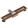 Mexen Flat linear drain body 60 cm, brushed copper - 1C15060