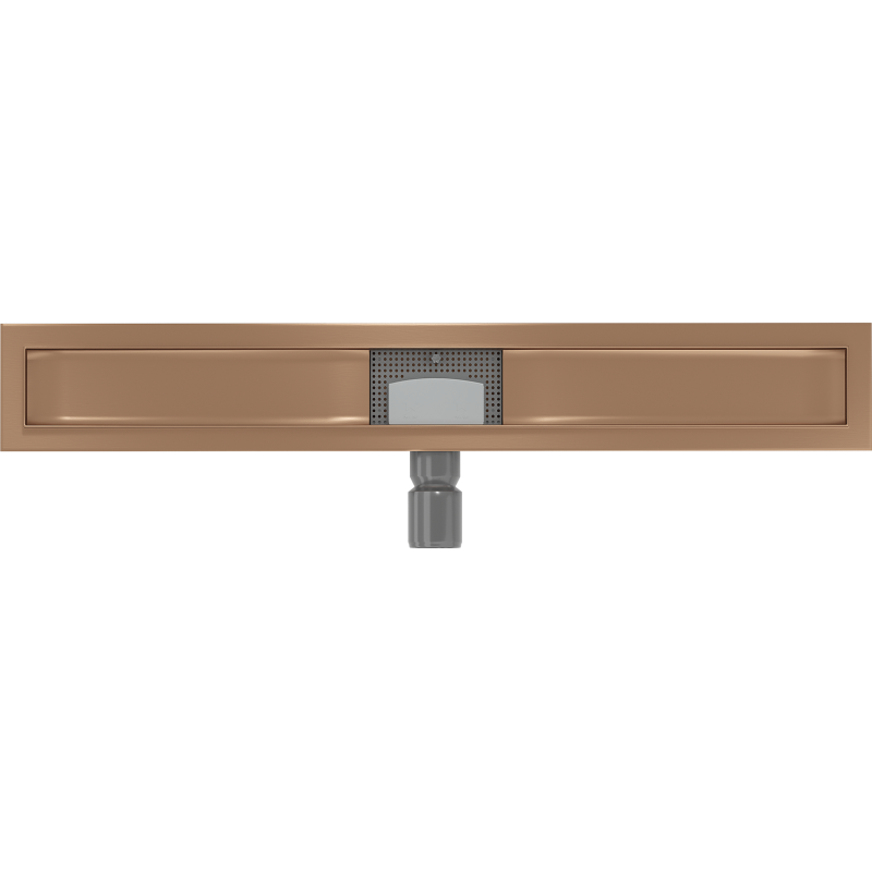 Mexen Flat linear drain body 70 cm, brushed copper - 1C15070