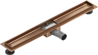 Mexen Flat linear drain body 70 cm, brushed copper - 1C15070