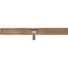 Mexen Flat linear drain body 90 cm, brushed copper - 1C15090