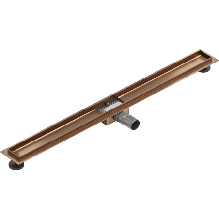 Mexen Flat linear drain body 100 cm, brushed copper - 1C15100