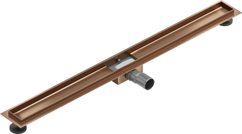 Mexen Flat linear drain body 100 cm, brushed copper - 1C15100