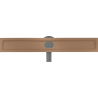 Mexen Flat 360° rotatable linear drain body 60 cm, brushed copper - 1C40060