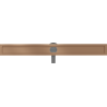 Mexen Flat 360° 90 cm Rotating Linear Drain Body, Brushed Copper - 1C40090