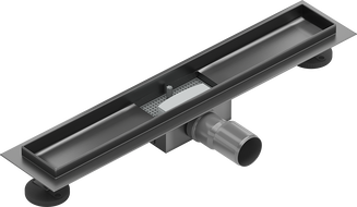 Mexen Flat linear drain body 60 cm, gun gray brushed - 1E15060