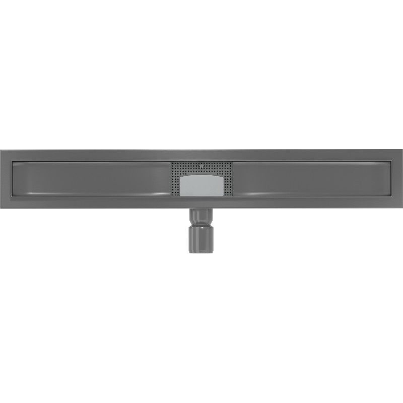 Mexen Flat linear drain body 80 cm, gun gray brushed - 1E15080