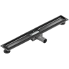 Mexen Flat linear drain body 80 cm, gun gray brushed - 1E15080
