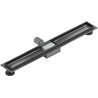 Mexen Flat linear drain body 80 cm, gun gray brushed - 1E15080