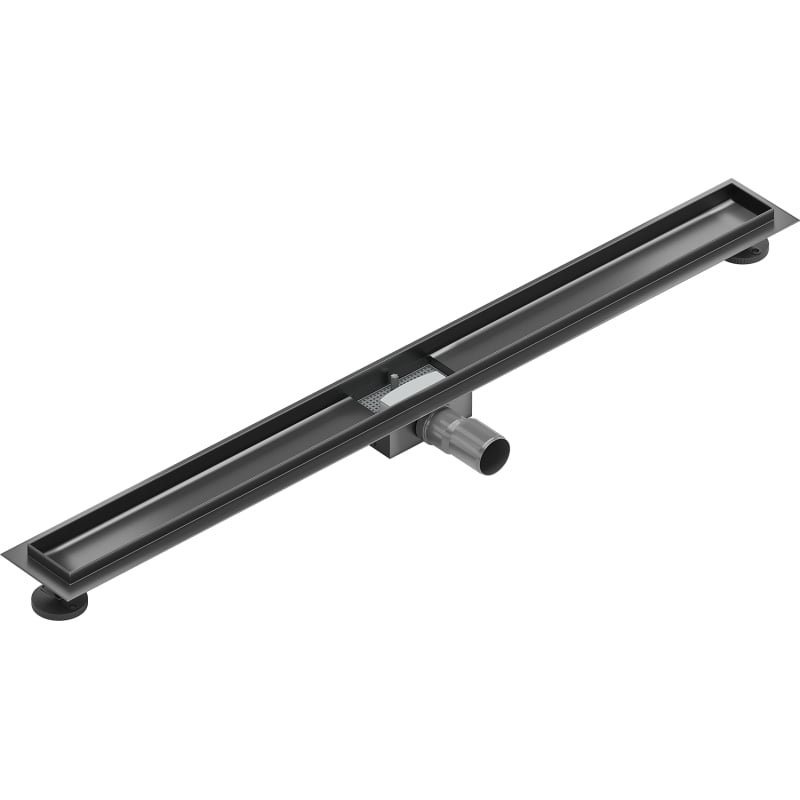 Mexen Flat Linear Drainage Body 90 cm, Gun Gray Brushed - 1E15090