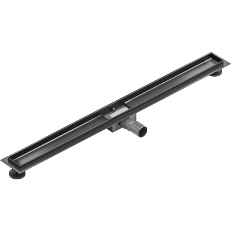 Mexen Flat Linear Drainage Body 90 cm, Gun Gray Brushed - 1E15090