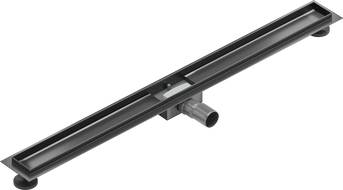 Mexen Flat Linear Drainage Body 90 cm, Gun Gray Brushed - 1E15090