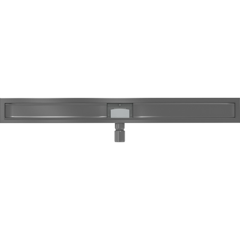 Mexen Flat linear drain body 100 cm, gun gray brushed - 1E15100