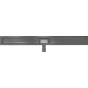 Mexen Flat linear drain body 100 cm, gun gray brushed - 1E15100