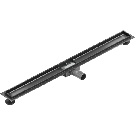 Mexen Flat linear drain body 100 cm, gun gray brushed - 1E15100