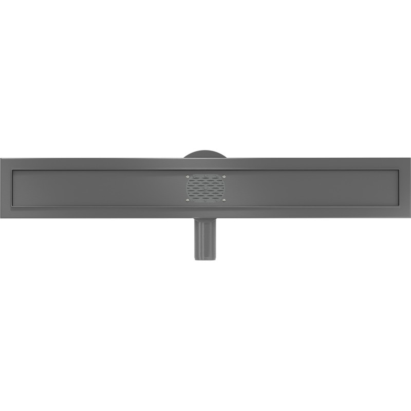 Mexen Flat 360° rotating linear drain body 60 cm, brushed gun gray - 1E40060