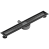 Mexen Flat 360° rotating linear drain body 60 cm, brushed gun gray - 1E40060