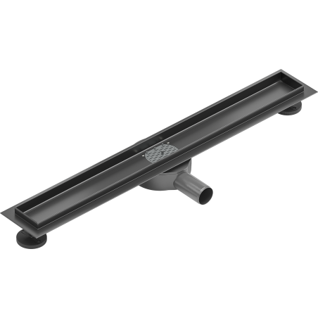 Mexen Flat 360° rotating linear drain body 70 cm, brushed gun gray - 1E40070