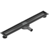 Mexen Flat 360° rotating linear drain body 70 cm, brushed gun gray - 1E40070
