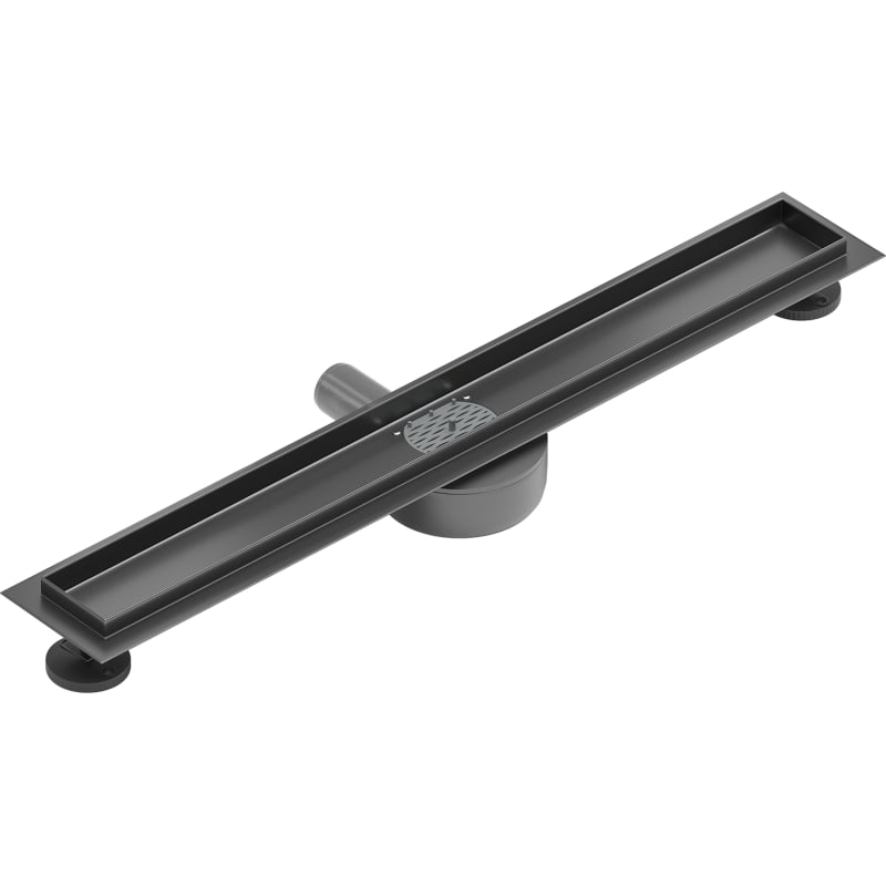 Mexen Flat 360° rotating linear drain body 70 cm, brushed gun gray - 1E40070