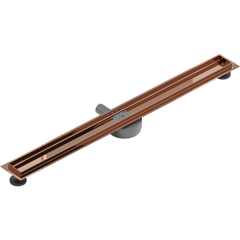 Mexen Flat 360° rotary linear drain body 80 cm, rose gold - 1640080