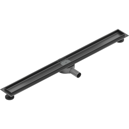 Mexen Flat 360° Rotary Linear Drain Body 80 cm, Brushed Gun Gray - 1E40080