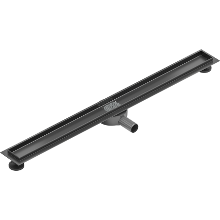 Mexen Flat 360° linear drain body rotating 100 cm, gun gray brushed - 1E40100