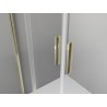 Mexen Exo-S Duo 3S 3-wall sliding shower enclosure 200 x 95 cm, transparent, gold - 8152-200-095-50-00-3S