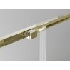 Mexen Exo-S Duo 3S 3-sided sliding shower cabin 150 x 100 cm, transparent, gold - 8152-150-100-50-00-3S