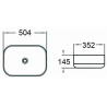 Mexen Daria countertop washbasin 50 x 35 cm, White - 21935000
