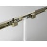 Mexen Exo-S 3S 3-wall sliding shower cabin 120 x 90 cm, transparent, gold - 8151-120-090-50-00-3S