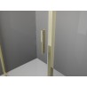 Mexen Exo-S 3S 3-sided sliding shower cabin 140 x 95 cm, transparent, gold - 8151-140-095-50-00-3S