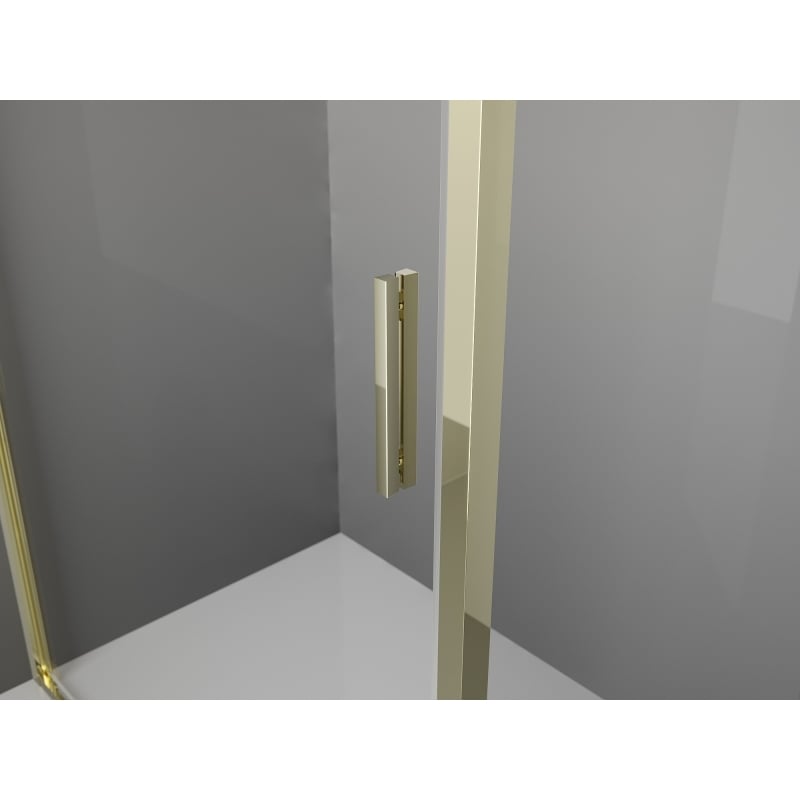 Mexen Exo-S 3S 3-Wall Sliding Shower Cabin 180 x 90 cm, Transparent, Gold - 8151-180-090-50-00-3S