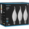 Mexen Nova 3x LED Bulb Flame E14, C37, 5W, Cold - 6500K, 525 lm - L106-E14-0565-01x03