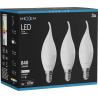 Mexen Nova 3x LED Bulb Flame E14, C37, 8W, Neutral - 4000K, 840 lm - L106-E14-0840-01x03